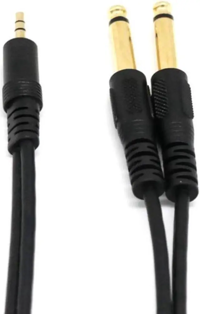 Alt view image 3 of 6 - 1Pcs Good Application 3.5mm Stereo Male to 2 x 6.35mm Mono Male and Splitter Audio Adapter Cable to Phone for Mixer