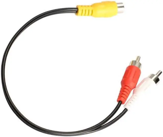 Alt view image 2 of 6 - 1Pcs Best price Nickel Plating plug RCA Female Jack to 2 RCA Male Plug Y Splitter Audio Video AV Adapter Cable