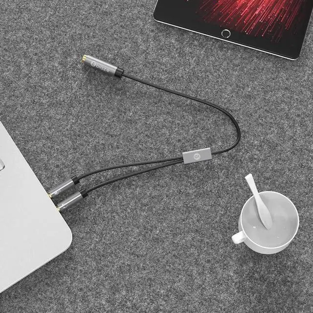 Alt view image 3 of 6 - 1Pcs Biaze Headphone Splitter 3.5mm Female to 2 Male for Computer 3.5mm Mic Audio Y Splitter Cable Headset to PC Converter Adapter