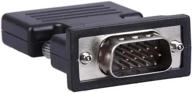 Alt view image 2 of 6 - 1Pcs HDMI Female to VGA Male 3.5mm Audio Output Converter 1080P Connector Adapter HDMI Splitter with 45cm Audio Cable for Computer TV