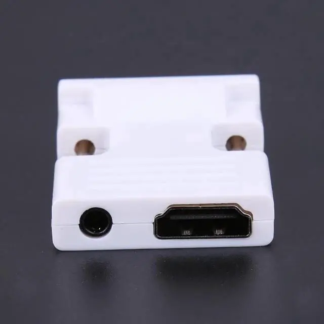 Alt view image 6 of 6 - 1Pcs HDMI Female to VGA Male 3.5mm Audio Output Converter 1080P Connector Adapter HDMI Splitter with 45cm Audio Cable for Computer TV