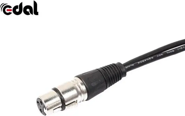 Alt view image 2 of 6 - 1Pcs Universal 3Pin XLR Female Jack To 2 Male XLR Plug Y Splitter Adapter Cables MIC Microphone Audio Extension Cable