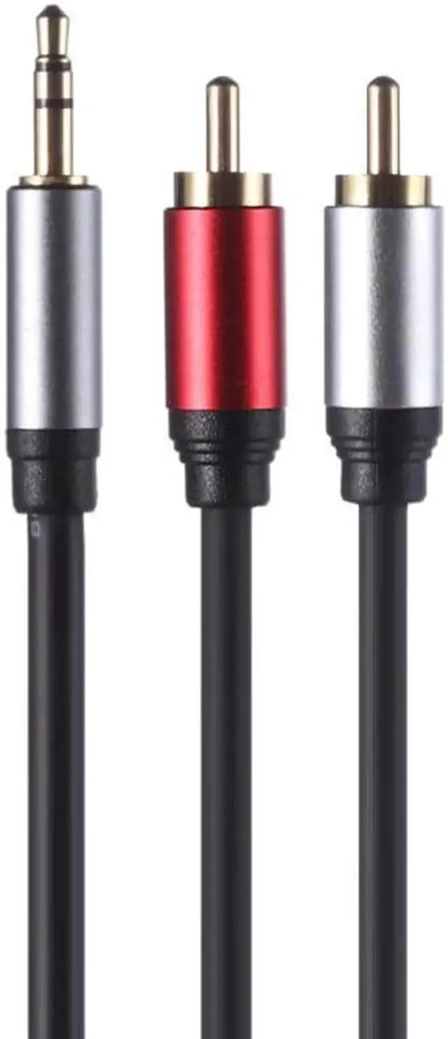 Alt view image 6 of 6 - 1Pcs 1.8m Jack 3.5mm to 2 RCA Audio Cable AUX Splitter Stereo Male to Male RCA Adapter Wire for Home Theater Amplifier
