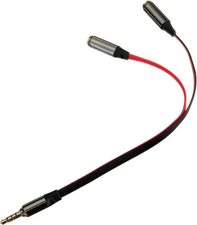 Alt view image 5 of 6 - 1Pcs 3.5mm Gold Male Jack to 2 Dual Female RCA Splitter Headphone Y Audio Adapter Extension Cable For Headset Earphones