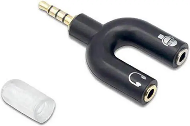 Alt view image 5 of 6 - 1Pcs Audio Splitter 3.5mm Jack Audio Converter Laptop Mobile Phone Connect Microphone Headset AUX Cable 2 in 1 Swivel U Type Adapter