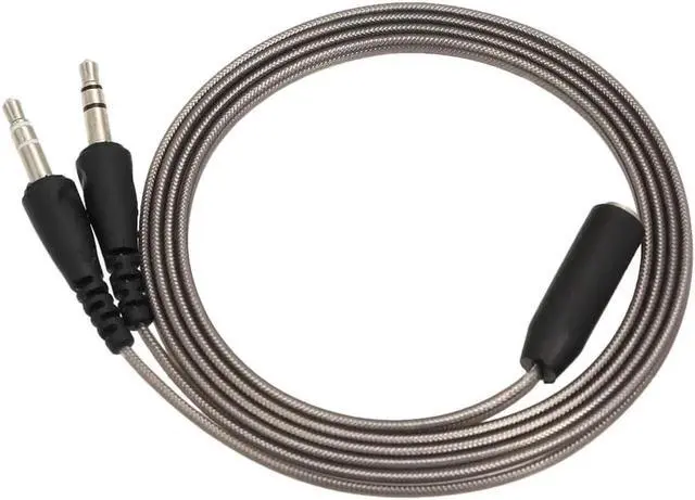 Alt view image 6 of 6 - 1Pcs 3.5mm Audio Y Splitter Cable 1 Female to 2 Male Converter Earphone Microphone Cord Adapter for Headphone to Desktop Laptop PC