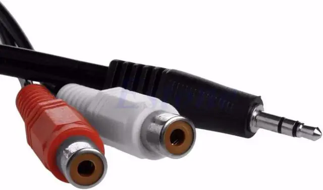 Alt view image 5 of 6 - 1Pcs BGEKTOTH 3.5mm Male to 2 RCA Female Plug Stereo Audio Adapter Headphone Y Cable Splitter