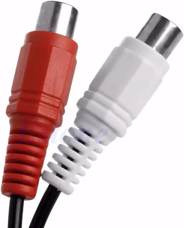 Alt view image 3 of 6 - 1Pcs BGEKTOTH 3.5mm Male to 2 RCA Female Plug Stereo Audio Adapter Headphone Y Cable Splitter
