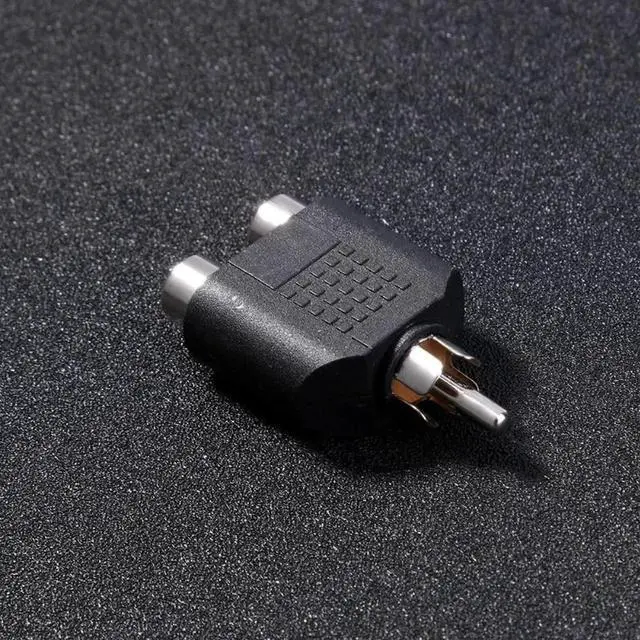 Alt view image 4 of 6 - 2Pcs RCA Y Splitter AV Audio Video Plug Converter RCA2pcs RCA Splitter AV Audio Video Plug Converter 1 Male to 2 Female Adapter