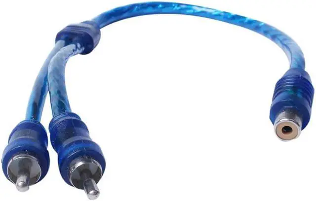 Alt view image 3 of 6 - ABGN3 pcs Audio connection for 1 RCA female to 2 RCA male adapter splitter Cable