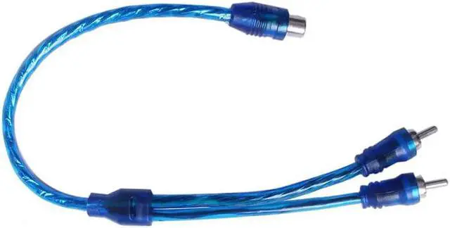 Alt view image 4 of 6 - ABGN3 pcs Audio connection for 1 RCA female to 2 RCA male adapter splitter Cable