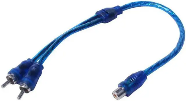 Alt view image 6 of 6 - ABGN3 pcs Audio connection for 1 RCA female to 2 RCA male adapter splitter Cable