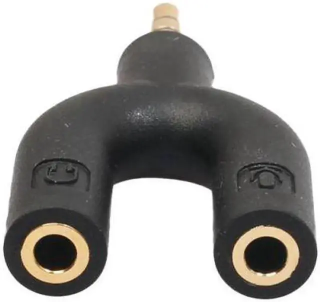 Alt view image 3 of 6 - 1Pcs Design 3.5mm Stereo Audio Male to 2 Female Headset Mic TRRS Y Splitter Cable Adaptersale