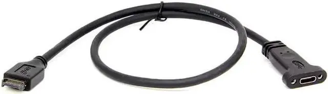 Alt view image 3 of 4 - Motherboard Expansion Cable USB 3.1 Type E Male to USB-C Female 50cm Front Panel Header Computer Connector