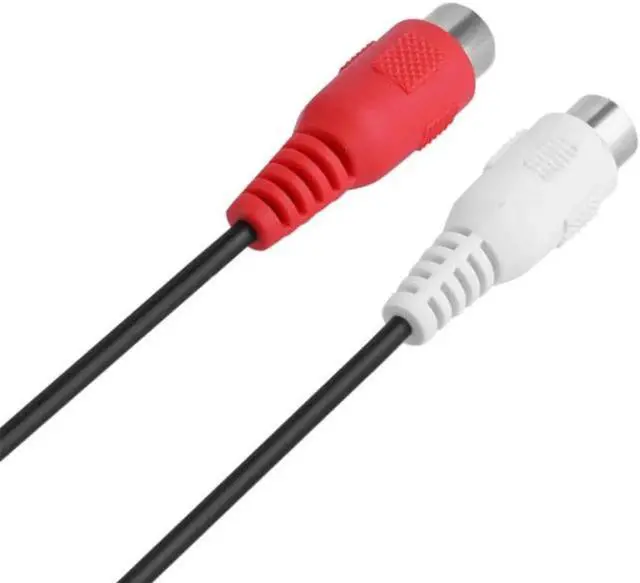 Alt view image 2 of 5 - 1Pcs Universal 3.5mm Stereo Audio Female Jack to 2 RCA Female Socket to Headphone 3.5 Y Splitter Adapter Cable for DVD CD TV VCR