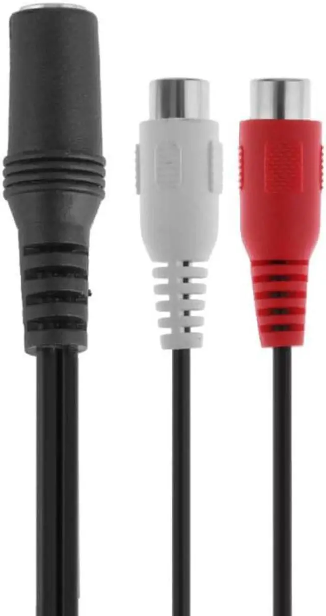 Alt view image 3 of 5 - 1Pcs Universal 3.5mm Stereo Audio Female Jack to 2 RCA Female Socket to Headphone 3.5 Y Splitter Adapter Cable for DVD CD TV VCR
