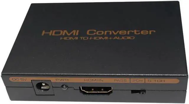 Alt view image 5 of 6 - 1Pcs Hdmi audio extractor HDMI to HDMI Optical TOSLINK SPDIF + RCA L/R Audio Extractor Converter HDMI Audio Splitter Adapter
