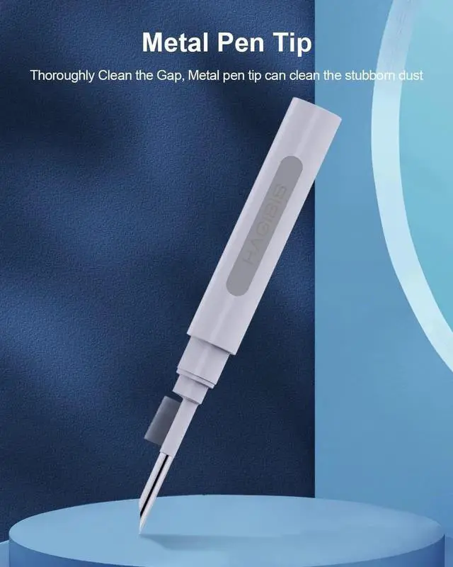 Alt view image 4 of 5 - Cleaning Pen for Airpods Pro 1 2 Multi-Function Cleaner Kit Soft Brush for Bluetooth Earphones Case Cleaning Tools for Lego Huawei Samsung MI Earbuds (White)