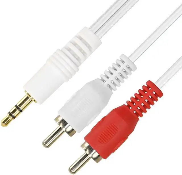 Alt view image 3 of 6 - 1Pcs CABLETIME 3.5mm Jack Male To 2RCA Male Aux Cord Cable Stereo Audio Splitter Adapter For VCD Sound System Home Theater N193