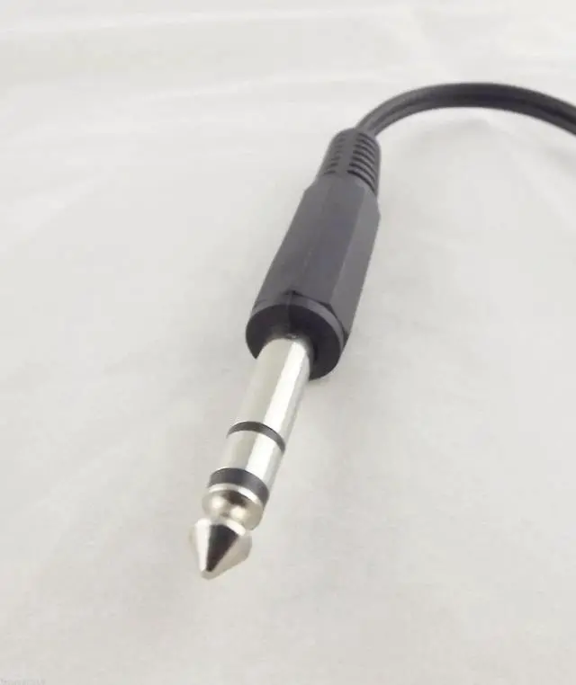 Alt view image 2 of 4 - 1Pcs 6.35mm 1/4" Male To Dual 3.5mm Female Stereo Audio Y Splitter Adapter Cable 20cm