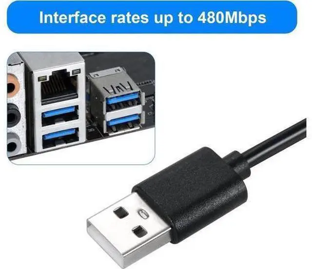 Alt view image 6 of 7 - Motherboard USB 2.0 9-PIN to USB A Header Cable,USB 9PIN Header Extension Cable Adapter for USB Device