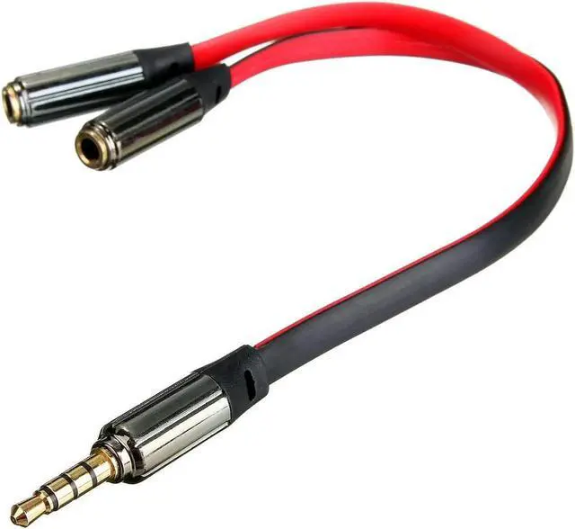 Alt view image 6 of 6 - 1Pcs Best Durable 3.5mm Gold Male Jack to 2 Dual Female RCA Splitter Headphone Y Audio Adapter Extension Cable For Headset Earphones
