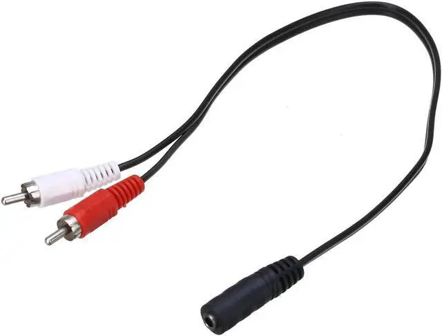 Alt view image 2 of 6 - 1Pcs 3.5mm 1/8 Inch Stereo Speakers Adapter Cables Female To 2 RCA Male Jack Adapters Audio Y Cable Splitter