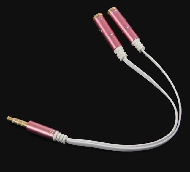 Alt view image 5 of 6 - 1Pcs 3.5mm Stereo Audio Male Convert to 2 Female Y Splitter Cable Adapter Headphone And Microphone Plugs for iPad iPhone Android Sm