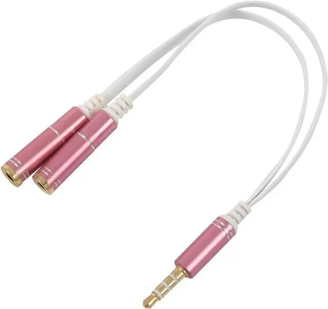 Alt view image 2 of 6 - 1Pcs 3.5mm Stereo Audio Male Convert to 2 Female Y Splitter Cable Adapter Headphone And Microphone Plugs for iPad iPhone Android Sm