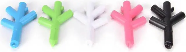 Alt view image 3 of 6 - 1Pcs Practical Branches Audio Splitter Earphone Headphone Cable Male To 4 Female Adapter Cute Earphone Splitters 3.5mm