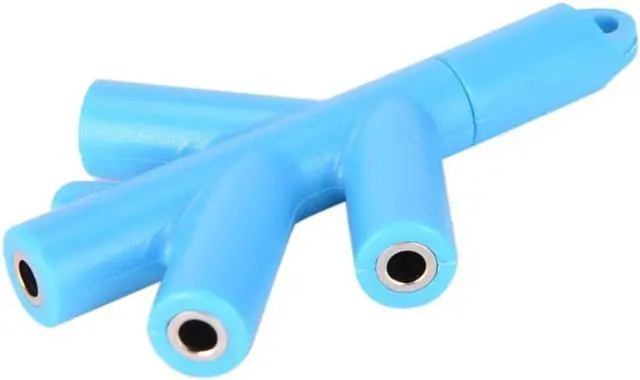 Alt view image 5 of 6 - 1Pcs Practical Branches Audio Splitter Earphone Headphone Cable Male To 4 Female Adapter Cute Earphone Splitters 3.5mm