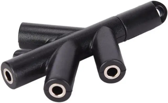 Alt view image 6 of 6 - 1Pcs Practical Branches Audio Splitter Earphone Headphone Cable Male To 4 Female Adapter Cute Earphone Splitters 3.5mm