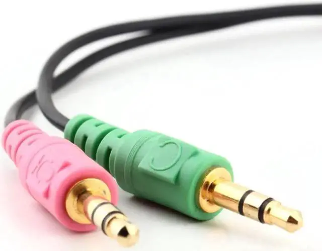 Alt view image 3 of 6 - 1Pcs Universal 3.5mm 2 In 1 Earphone Audio Adapter Cable Female To Dual Male Extension Cord Y Splitter For Phone PC MP3 MP4