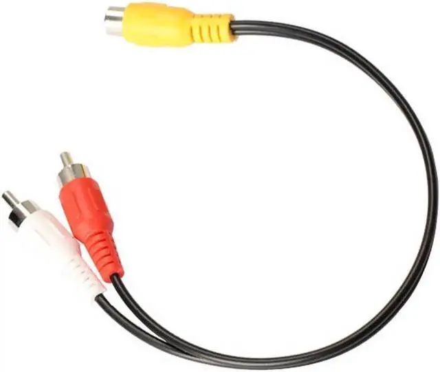 Alt view image 5 of 6 - 1Pcs Colorful RCA Jack Femaleto 2 RCA Male Plug Y Splitter Audio Video AV Adapter Cable
