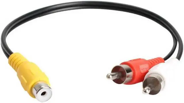 Alt view image 3 of 6 - 1Pcs Colorful RCA Jack Femaleto 2 RCA Male Plug Y Splitter Audio Video AV Adapter Cable