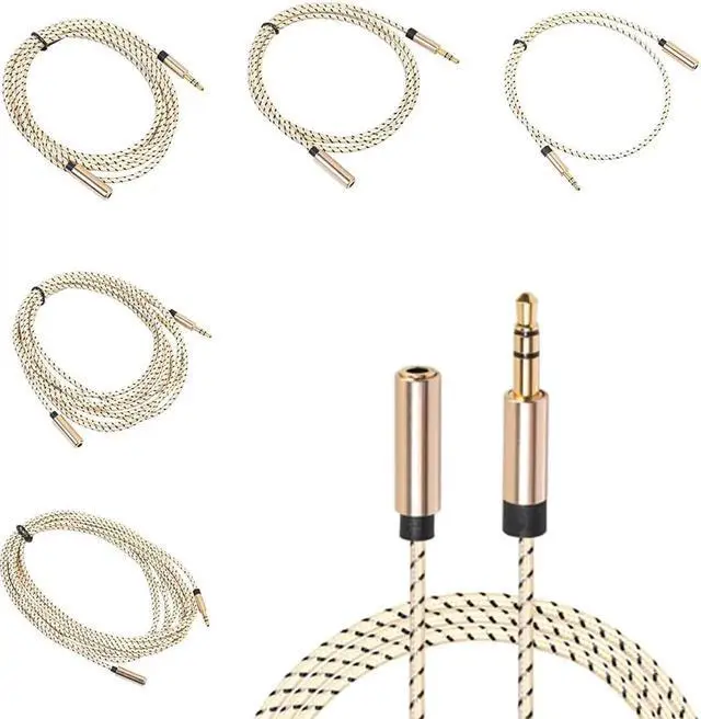 Alt view image 6 of 6 - 1Pcs 3.5mm Jack Male to Female Aux Cable 3.5 mm Audio Extender Headphone Extension Splitter Adapter For iPhone Samsung Player PC MP4