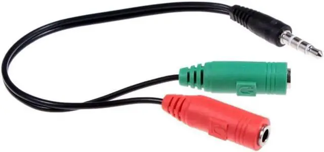 Alt view image 2 of 4 - 1Pcs Splitter Headphones jack 3.5 mm Stereo Audio Y Splitter 2 Female 1 Male Cable Adapter with separate headphone / microphone plug