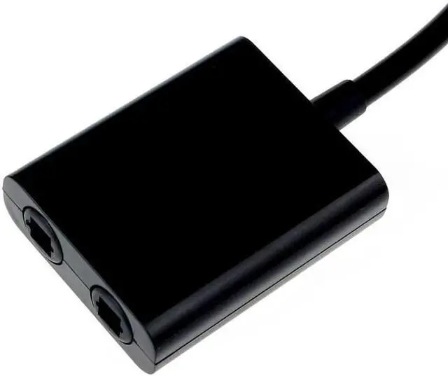 Alt view image 2 of 3 - 1Pcs Mini USB Digital Toslink Optical Fiber Audio 1 to 2 Female Splitter Adapter Micro Usb Cable Accessory