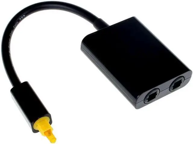 Alt view image 3 of 3 - 1Pcs Mini USB Digital Toslink Optical Fiber Audio 1 to 2 Female Splitter Adapter Micro Usb Cable Accessory