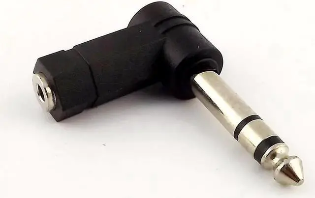 Alt view image 2 of 6 - 3.5mm Female to 6.35/6.5mm 1/4" Mono Stereo Male Speaker Audio Adapter Plug 3.5mm 1/8" Stereo TRS Connector Converter (1pcs)