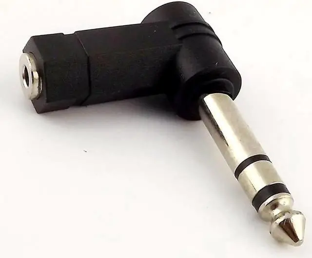 Main image of 3.5mm Female to 6.35/6.5mm 1/4" Mono Stereo Male Speaker Audio Adapter Plug 3.5mm 1/8" Stereo TRS Connector Converter (1pcs)