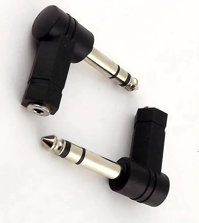 Alt view image 3 of 6 - 3.5mm Female to 6.35/6.5mm 1/4" Mono Stereo Male Speaker Audio Adapter Plug 3.5mm 1/8" Stereo TRS Connector Converter (1pcs)