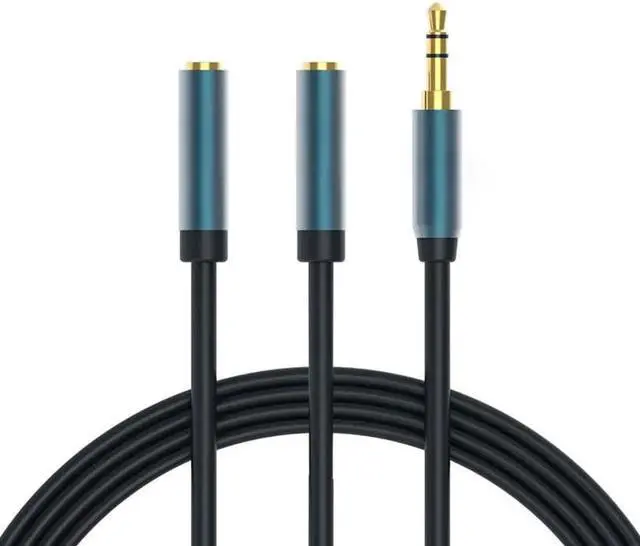 Alt view image 5 of 6 - 1Pcs 30cm 3.5mm Audio Cable Male to Dual Female Splitter Jack Adapter for Computer Mobile Phone Speaker GT66