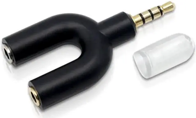 Alt view image 2 of 6 - 1Pcs 3.5mm Audio Splitter Jack Plug male to Aux female Headphone Microphone Converter Adapter Cable for Notebook