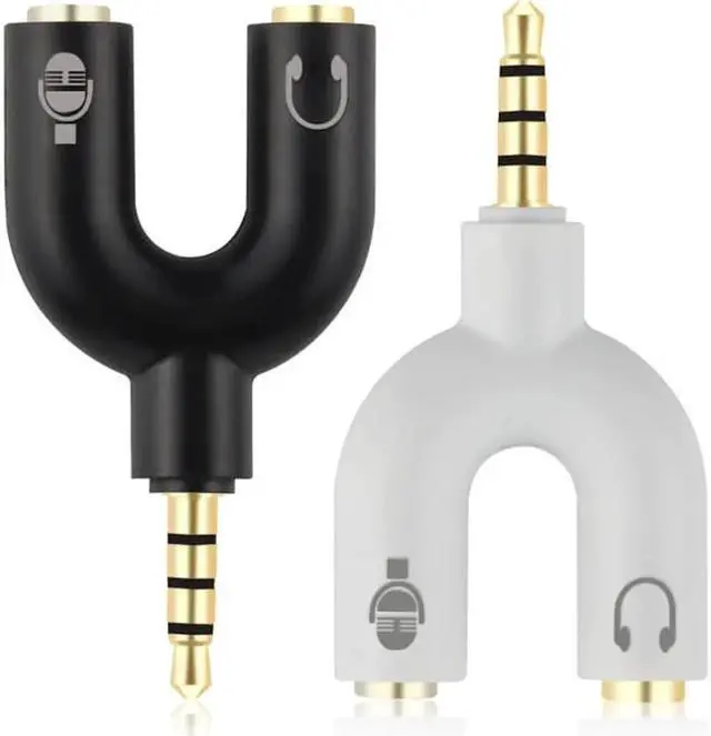 Alt view image 5 of 6 - 1Pcs 3.5mm Audio Splitter Jack Plug male to Aux female Headphone Microphone Converter Adapter Cable for Notebook