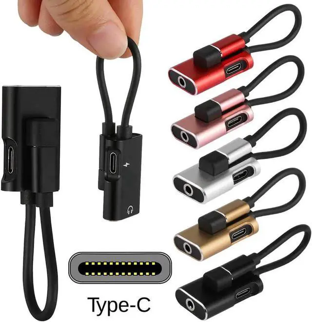 Alt view image 6 of 6 - 1Pcs Type C USB C to 3.5mm AUX Audio Converter Charging Cable Headphone Splitter Adapter Mobile Phone Accessories