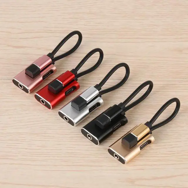 Alt view image 2 of 6 - 1Pcs Type C USB C to 3.5mm AUX Audio Converter Charging Cable Headphone Splitter Adapter Mobile Phone Accessories