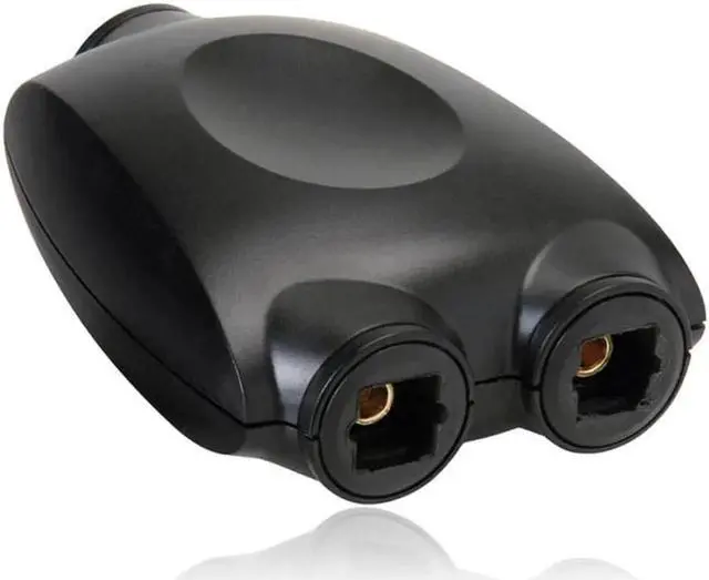 Alt view image 2 of 6 - 1Pcs Toslink Splitter Digital SPDIF Optical Audio 2 Way Adapter 1 Input 2 Output SPDIF Optical Cable Splitter HUB 1 Male to 2 Female