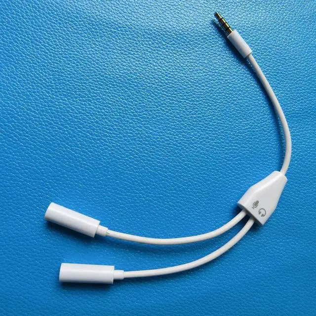 Alt view image 6 of 6 - 1Pcs Dual 2 Female to Male 3.5mm Audio Headphone Microphone Splitter Cable Adapter