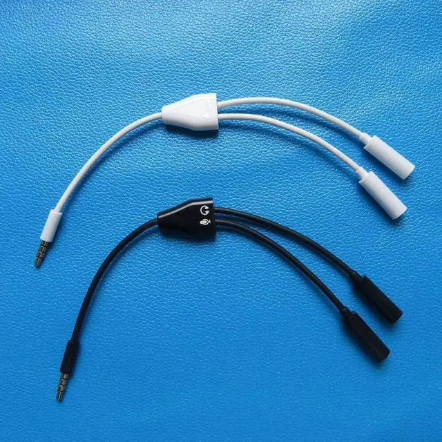 Alt view image 3 of 6 - 1Pcs Dual 2 Female to Male 3.5mm Audio Headphone Microphone Splitter Cable Adapter